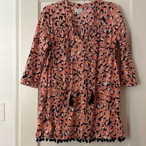 MUD PIE Women's Lacey Pom Cover-up swim